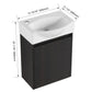 Modern Bathroom Vanity With Ceramic Basin, Wall Mounted Floating Sink Combo, Storage Cabinet