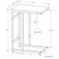 Accent Table, C - Shaped, Contemporary & Modern, Versatile Use