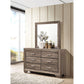 Holmgren - 6 Drawer Dresser With Mirror - Taupe