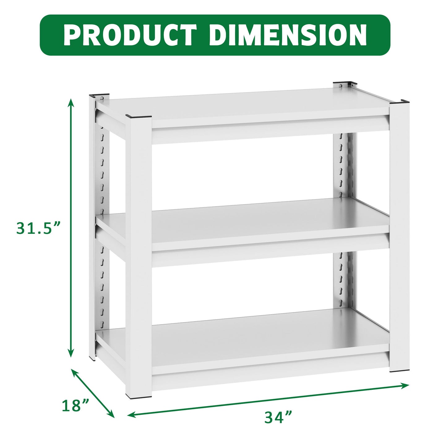 Stylish Metal rium Stand For 20 - 30 Gallon Tanks, 3 Tier Adjustable Shelf