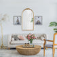 Wood Floor Mirror, Full Body Mirror Dressing Make Up Mirror For Bathroom