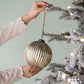 Christmas Ball Ornaments, Glass Decorative Hanging Ball Christmas Tree Ornaments For Holiday Party Decorations (Set of 4) - Silver
