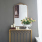 Arch Mirror, Baroque Inspired Wall Decor For Bathroom, Bedroom, Living Room