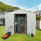 Outdoor Metal Storage Shed Yx48 - White