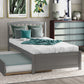 Platform Bed Wood Bed Frame With Trundle
