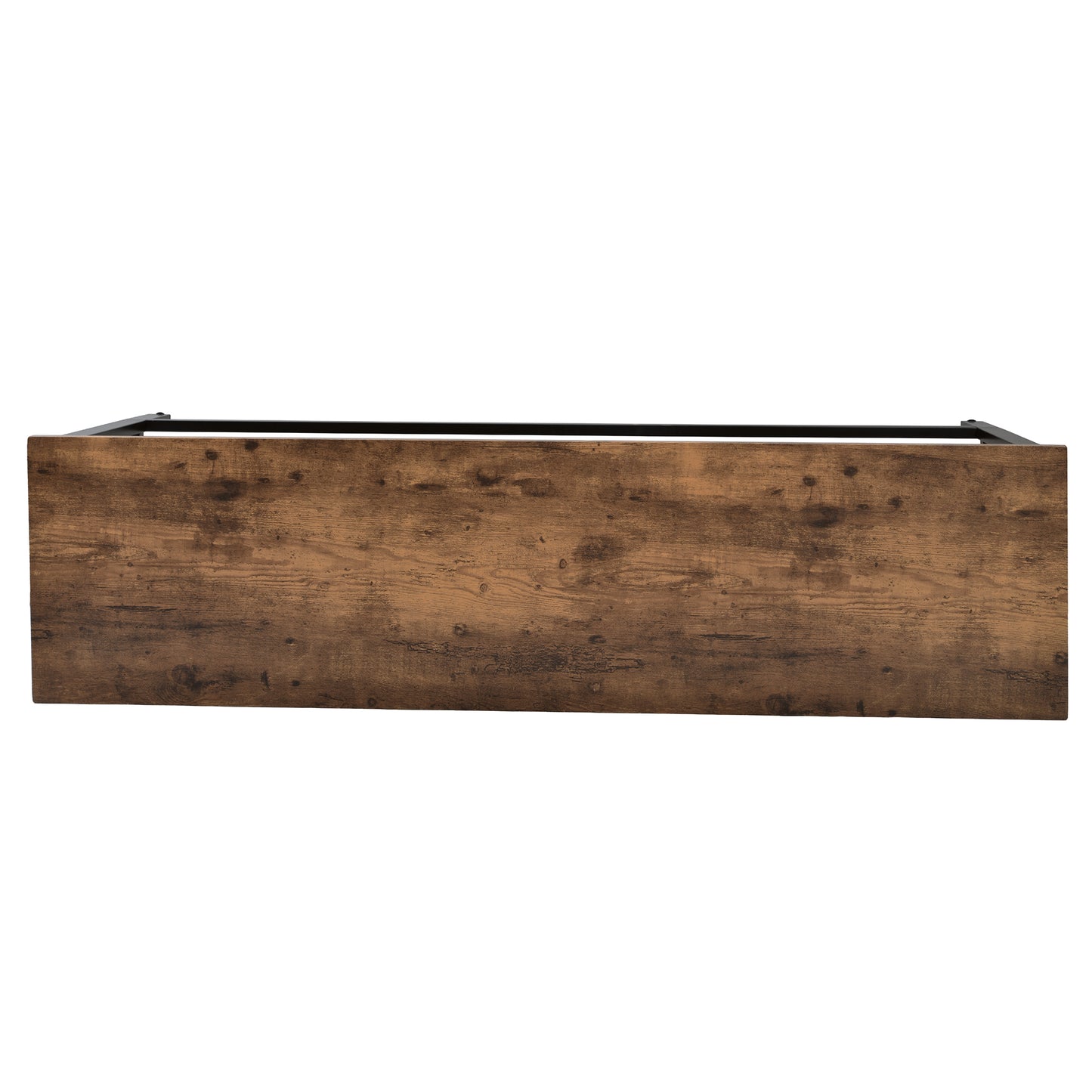 Thalor - Set of 2 - 24" Counter Height Stools with Extra Long 60.2" Brown Table and Footrest, Space-Saving Design