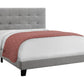 Bed, Upholstered, Frame Only, Transitional