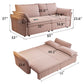 2 In 1 Convertible Sofa Bed, Multi Functional Living Room Furniture
