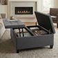 Harrison - Upholstered Coffee Table Storage Ottoman