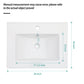 Premium Rectangular Vanity Top With Single Faucet Hole And Overflow