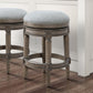 Rustic Elegance Backless Swivel Stool