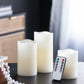LED Candles With Remote Timer (Set of 3) - Ivory