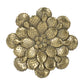 Resin Succulent Wall Plaque - Gold