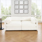 Stylish Sofa With Storage Seat And Cylindrical Backrest