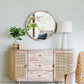 TV Console With Cane Doors - Multicolor