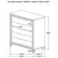 5 Drawer Bedroom Chest Of Drawers - White