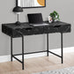 Computer Desk For Home Office, Storage Drawers, Marble Look Contemporary & Modern