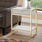 Accent Side Table, Storage Drawer, Spacious Tabletop