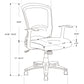 Office Chair, Adjustable Height, Swivel, Ergonomic, Armrests, Mesh - Black