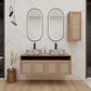 Bathroom Vanity & Art Sink And Side Cabinet, Float Mounting Design