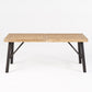 Outdoor Dining Set With 2 Bench And 1 Dining Table - Light Brown
