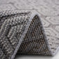 Guros - 8' X 10' Geometric Indoor / Outdoor Area Rug - Gray / White