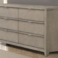 6 Drawer Dresser - Light Gray