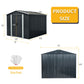 Outdoor Metal Storage Shed With Floor Base