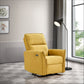 Suede Recliner Chair - Dark Yellow
