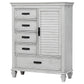 Lockeford - 5 Drawer Door Chest - White