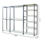 Fiona - Freestanding 3 Tower System Walk-In Closet With 7 Shelf - White