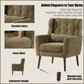 Modern Accent Chair, Arm Chairs For Living Room, Upholstered Mordern Armchair, Comfy Soft Padded Lounge Chair In Small Space, Bedroom, With Pillow, Solid Wood Leg