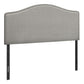 Full Size, Bed Headboard Only Upholstered, Transitional - Gray