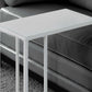 Accent Table, C - Shaped, Tempered Glass, Stylish Design Contemporary & Modern