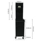 6 Drawer Lockable Tool Cabinet On Wheels, Steel Rolling Tool Chest With Detachable Toolbox