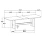 Kimpton - Rectangular Dining Table With Extension Leaf - Beige