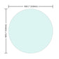 20" Round Tempered Glass Table Top Clear Glass 1 / 4" Thick Round Polished Edge - Transparent