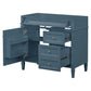 Bathroom Vanity With 2 Drawers And Tip-Out Drawer, Storage Cabinet