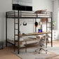 Ethan - Bunk Bed With Desk, Charging Station, Storage Shelves