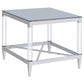 Wallingsford - 2 Piece Square Coffee And End Table Set - Chrome
