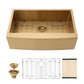 Farmhouse Kitchen Sink, Stainless Steel, Apron Front