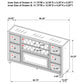 Mika - 8 Drawer LED Fireplace Dresser