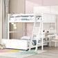 Full Over Full Bunk Bed With Desk