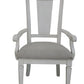 Katia - Arm Chair (Set of 2) - Light Gray / White