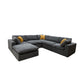 Custom Configuration Modular Sectional & Toss Pillows