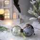 Long Neck Ball Ornaments, Glass Decorative Hanging Ball Christmas Tree Ornaments For Holiday Party Decorations (Set of 12) - Green