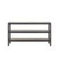 Console Table With Insets - Black