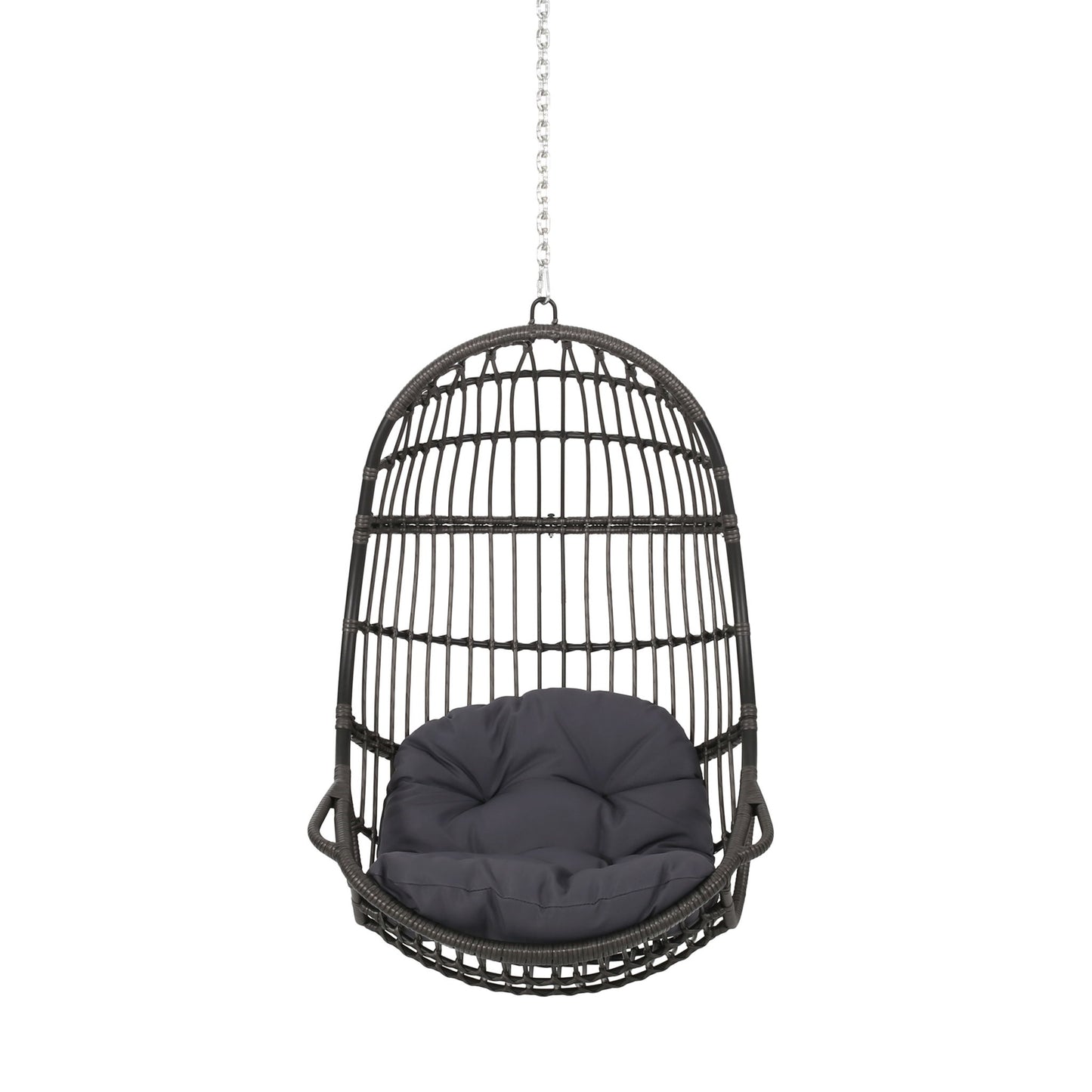 Richards - Outdoor / Indoor Wicker Hanging Chair - Gray