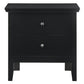 English Dovetailed Drawers Nightstand