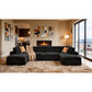 Custom Configuration Modular Sectional With Toss Pillows
